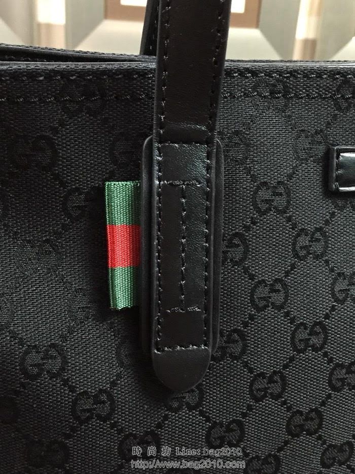 GUCCI 古馳男包 新款 308928 黑色 GUCCI中性 經典圖案 時尚手提包